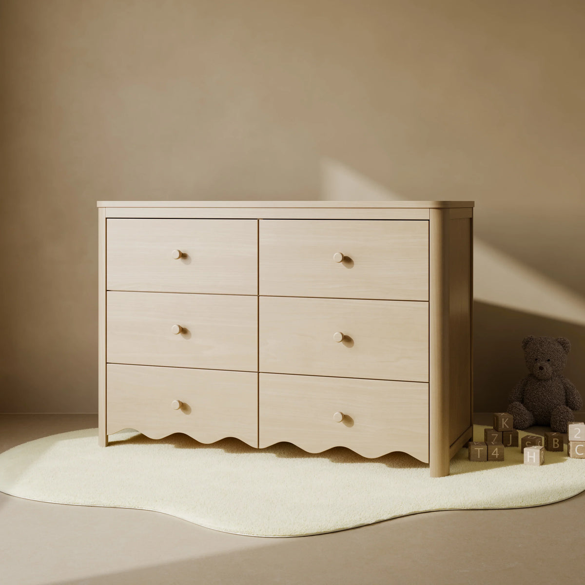 Nouveauté 2026 – Commode pour chambre d'enfant Storkcraft Casablanca 6 tiroirs, couleur sauge