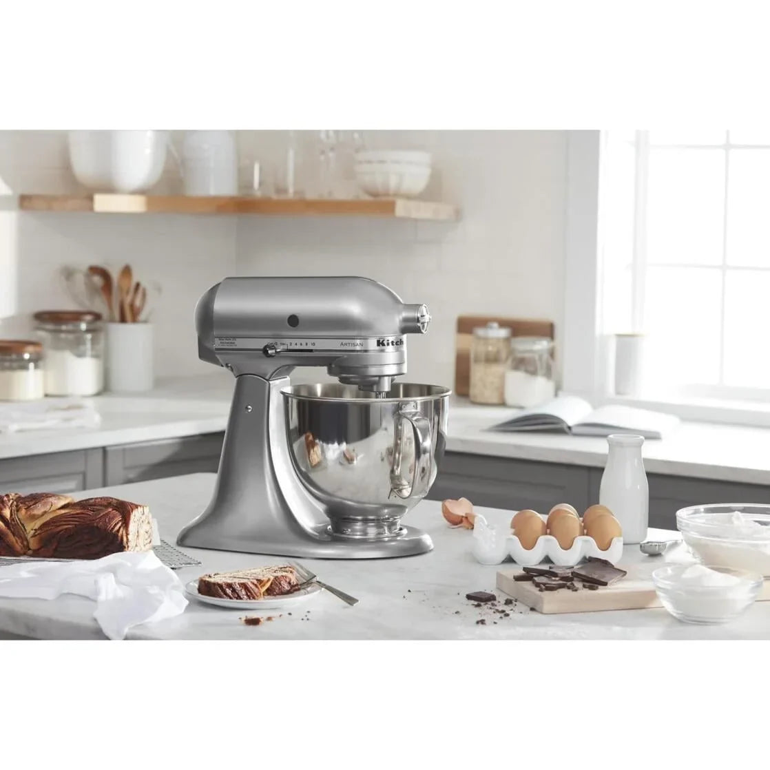 Nouveauté 2026 – Robot pâtissier KitchenAid Artisan Series 5 pintes à tête inclinable, coloris Wildflower, KSM156CXWF (édition