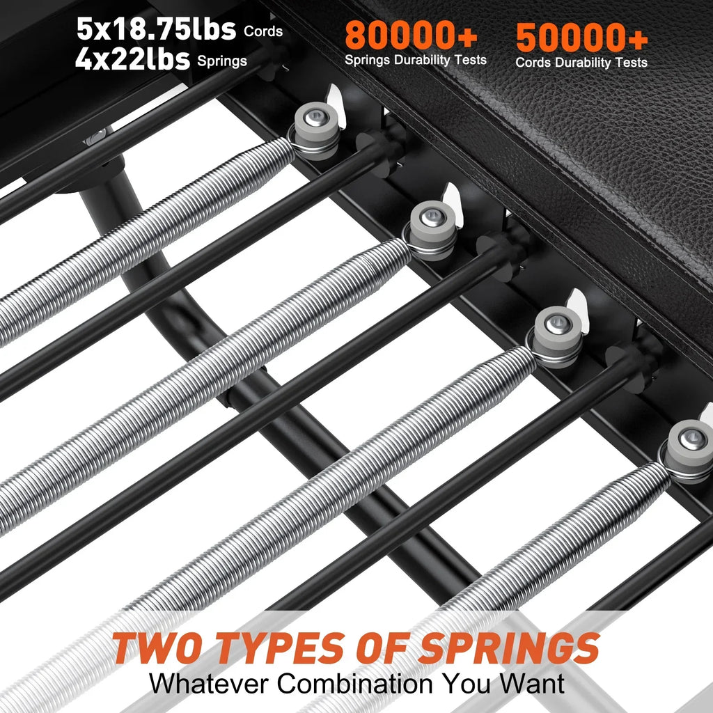 Nouveauté 2026 – Appareil de Pilates Reformer pliable GIKPAL de 234 cm (92 pouces) pour salle de sport à domicile, équipement d'exercices de Pilates pour un corps équilibré avec planche de saut