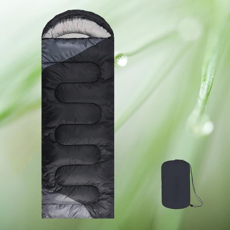 Black & Gray Adult Sleeping Bag