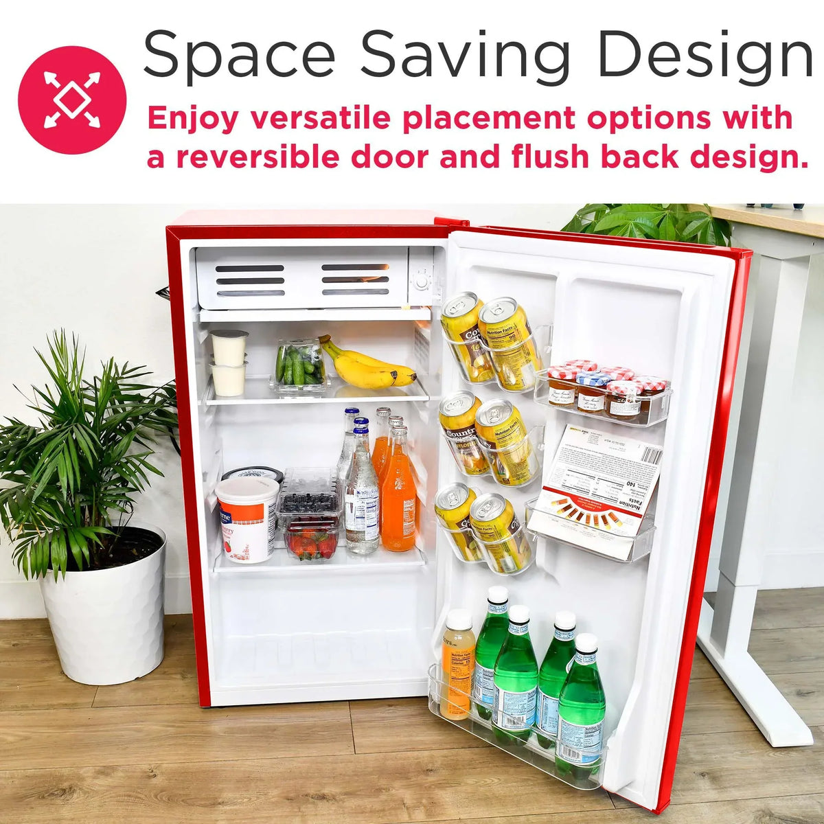 Nouveauté 2026 – Réfrigérateur de bar rétro Frigidaire EFR376-C-PINK 3,2 pi³ (rose), 65 watts, avec ouvre-bouteille latéral