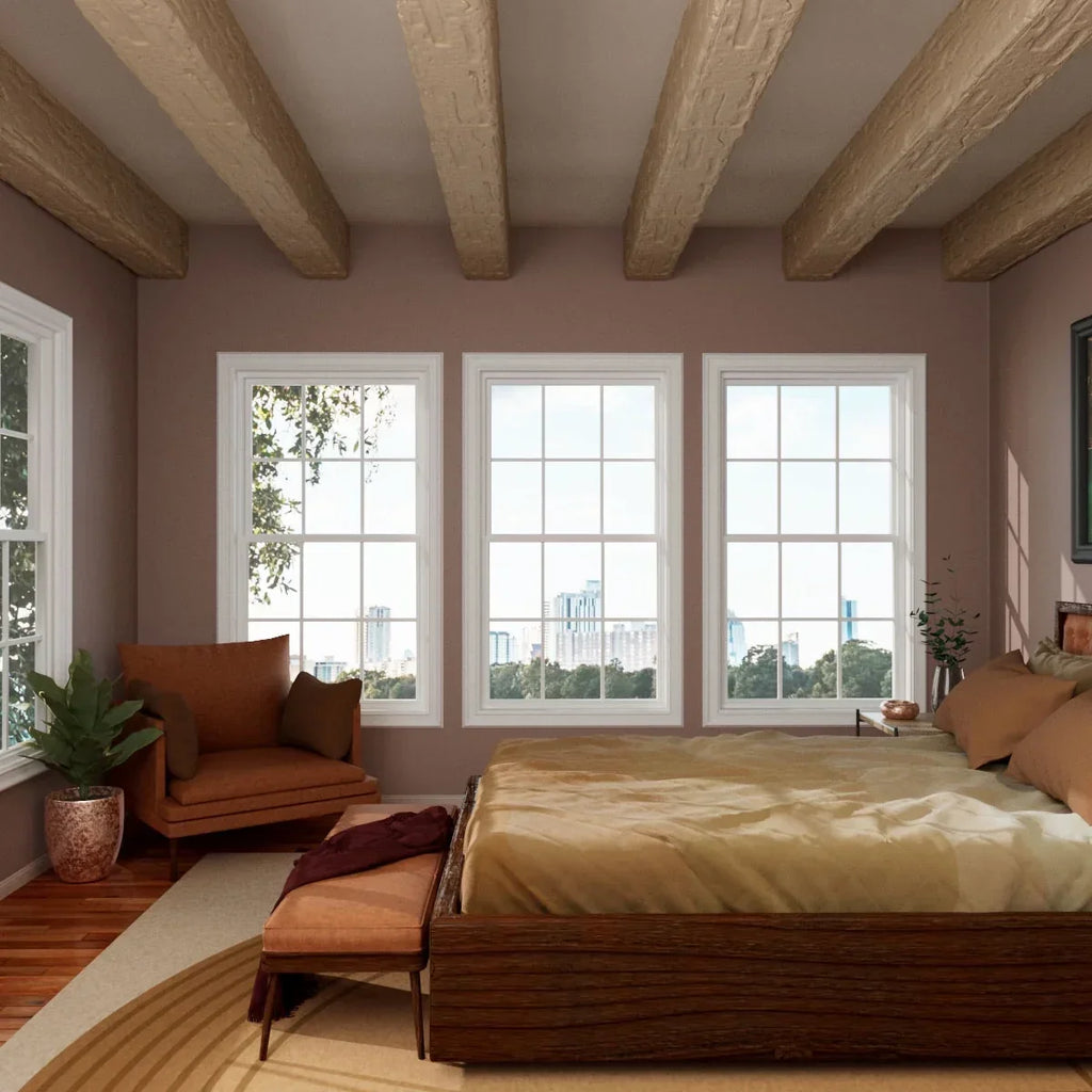 Nouveauté 2026 – Ekena Millwork 3 1/2 po L x 3 1/2 po H x 120 po P 3 côtés (poutre en U) Bois de récupération HeritageTimber Faux bois Poutre de plafond, Brun Kona