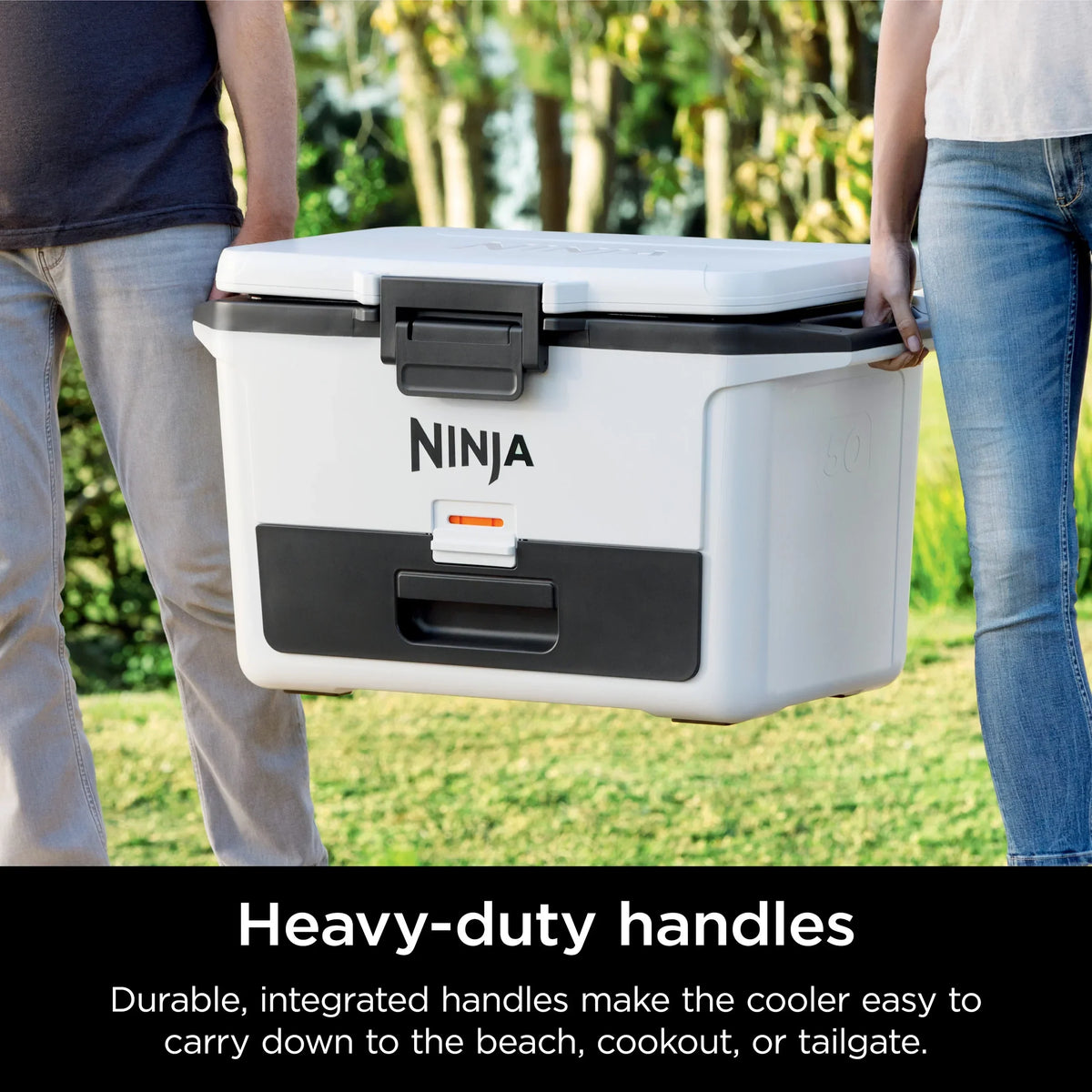 Nouveauté 2026 – Glacière rigide Ninja FrostVault 50 pintes avec zone sèche, grise, FB151GY