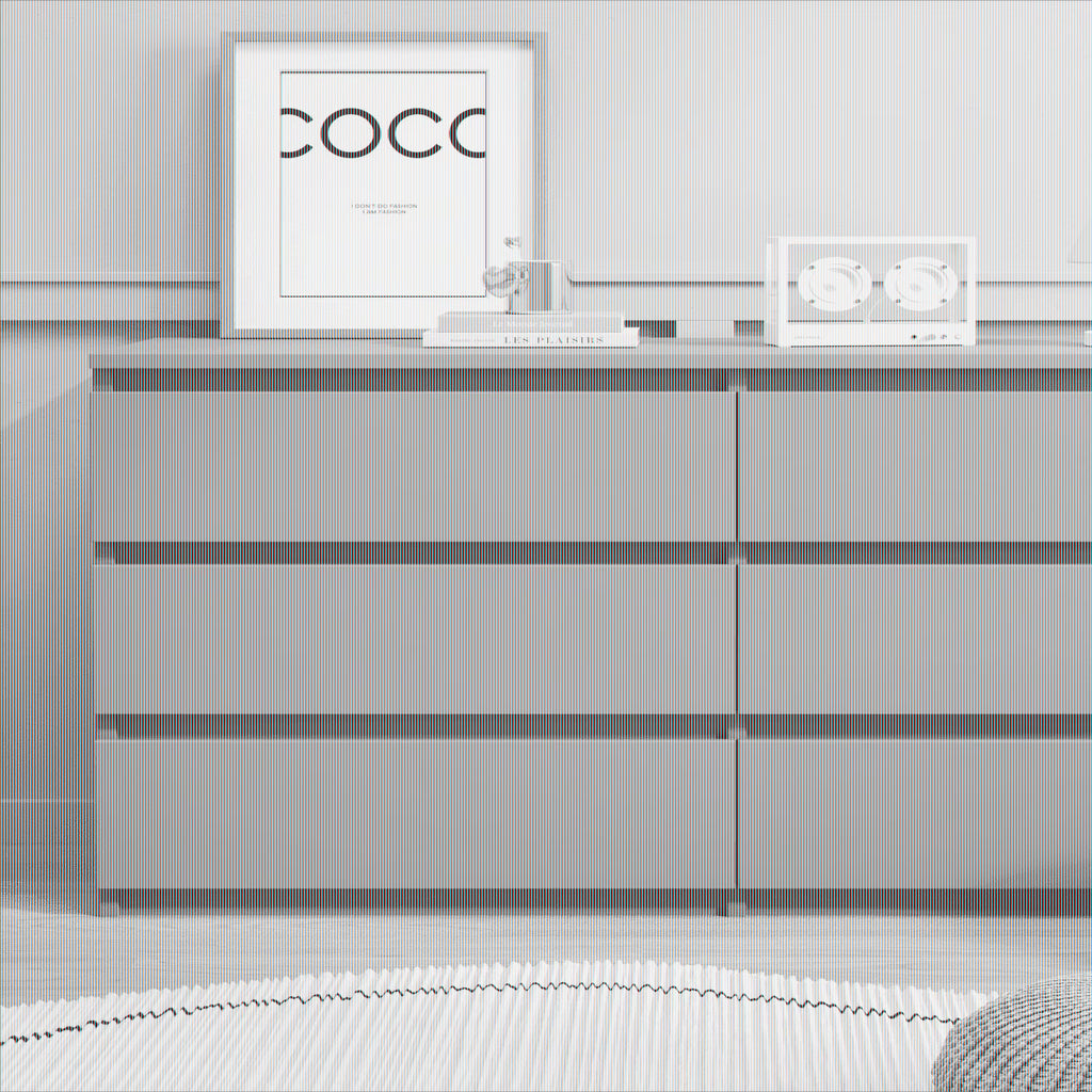 Nouveauté 2026 – Commode Resenkos moderne style milieu du siècle, 6 tiroirs, large, pour chambre à coucher, grise