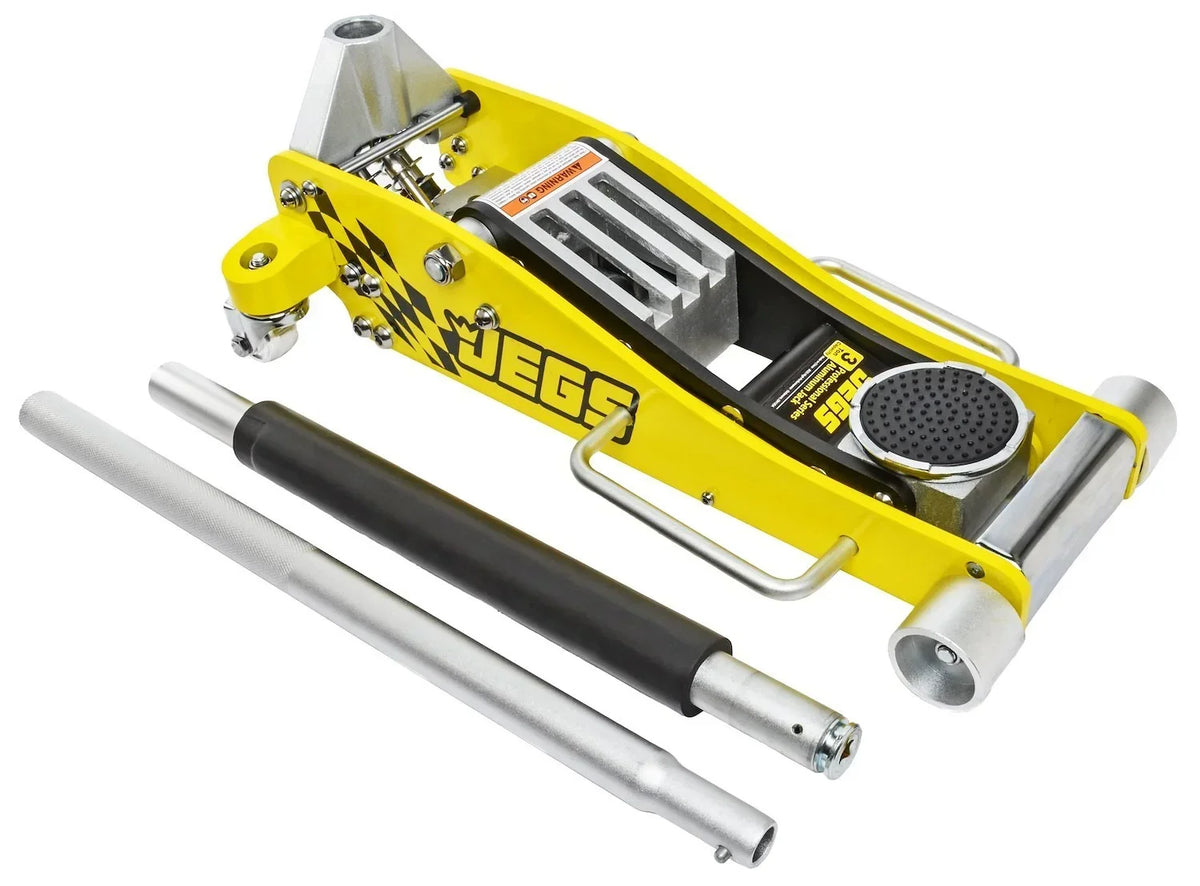 Nouveauté 2026 – Cric de sol professionnel en aluminium JEGS 80077, profil bas, 3 tonnes : 3 1/2 pouces