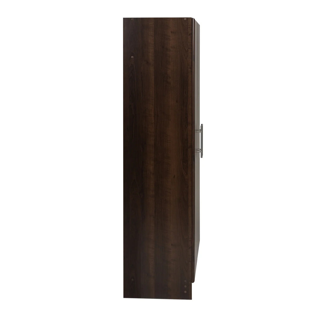 Nouveauté 2026 – Armoire à étagères réglables Prepac - Table de garage haute et fonctionnelle, 40,6 cm (P) x 81,3 cm (L) x 164,6 cm (H), armoire de garage autoportante à 2 portes, couleur expresso - EES-3264