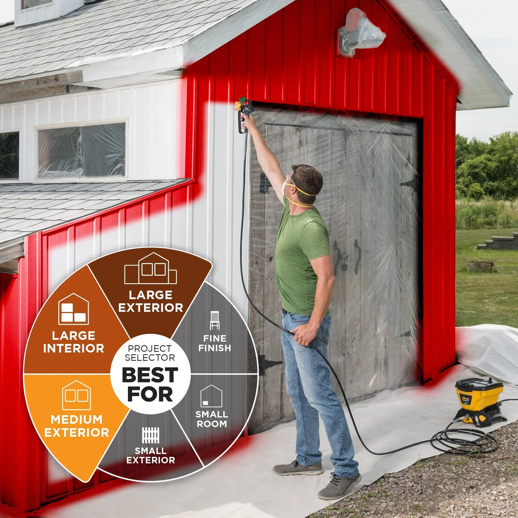 Nouveauté 2026 – Pulvérisateur de peinture/teinture Wagner Control Pro 130 haute efficacité sans air avec réservoir de 1,5 gallon