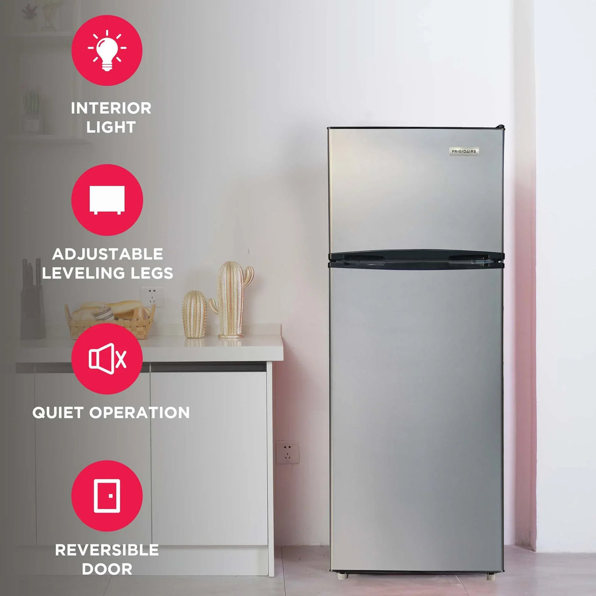 Nouveauté 2026 – Réfrigérateur Frigidaire 7,5 pi³ , série Platinum, porte standard, aspect inox
