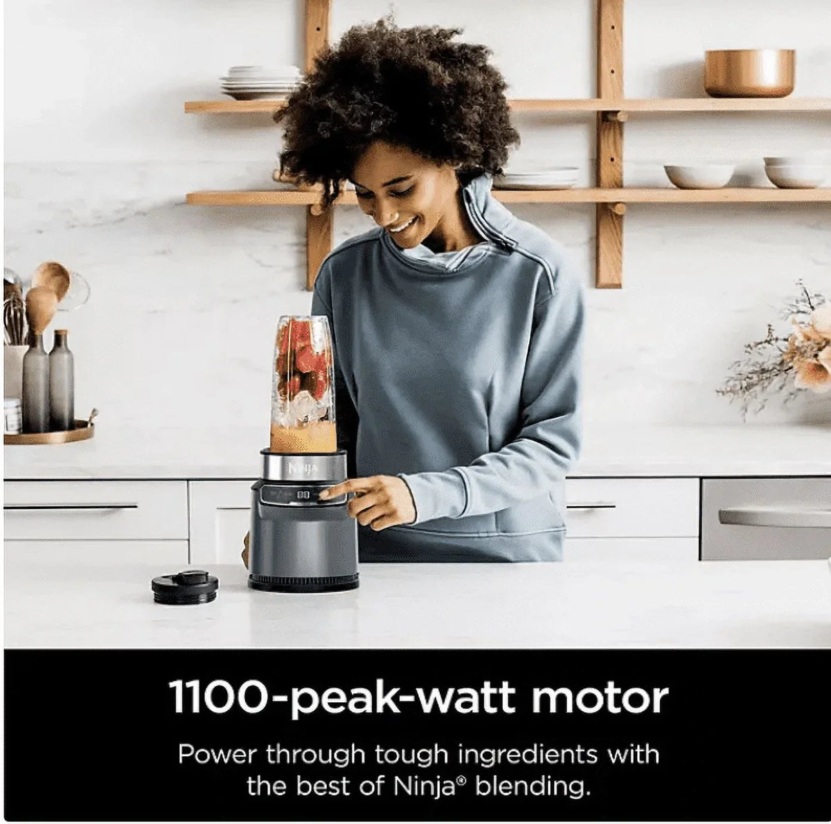 Nouveauté 2026 – Blender personnel Ninja Nutri-Blender Pro avec Auto-iQ, CL401A