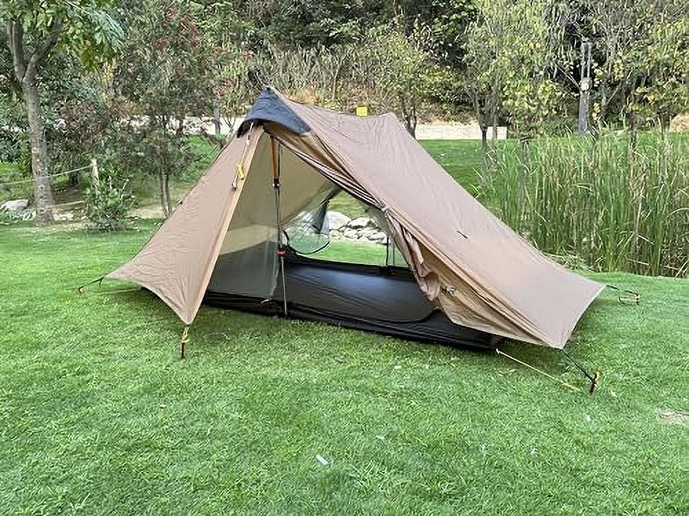 Nouveauté 2026 – Tente ultralégère 3F UL Gear Lanshan , imperméable, professionnelle, pour la randonnée, 2 personnes, camping, 4 saisons (kaki - 2 personnes, 4 saisons