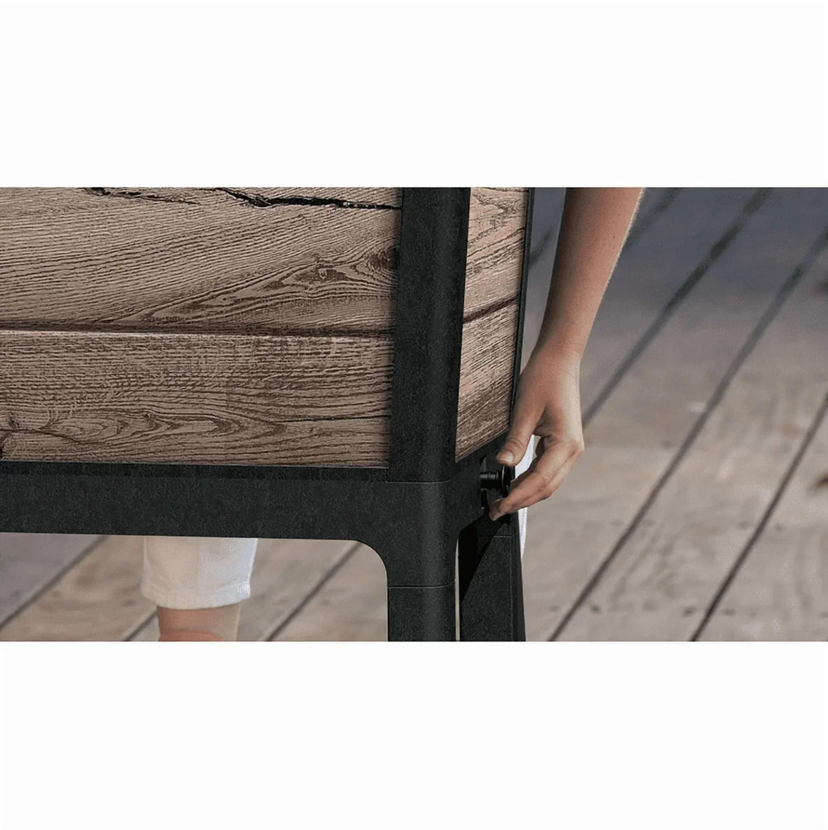 Nouveauté 2026 – Lit de jardin surélevé en résine de 29 gallons de la collection Signature Keter