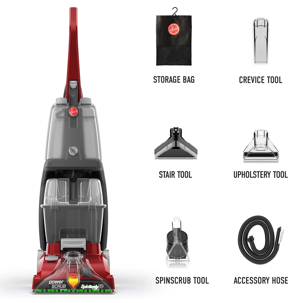 Nouveauté 2026 – Nettoyeur de tapis vertical Hoover PowerScrub Deluxe , FH50150V