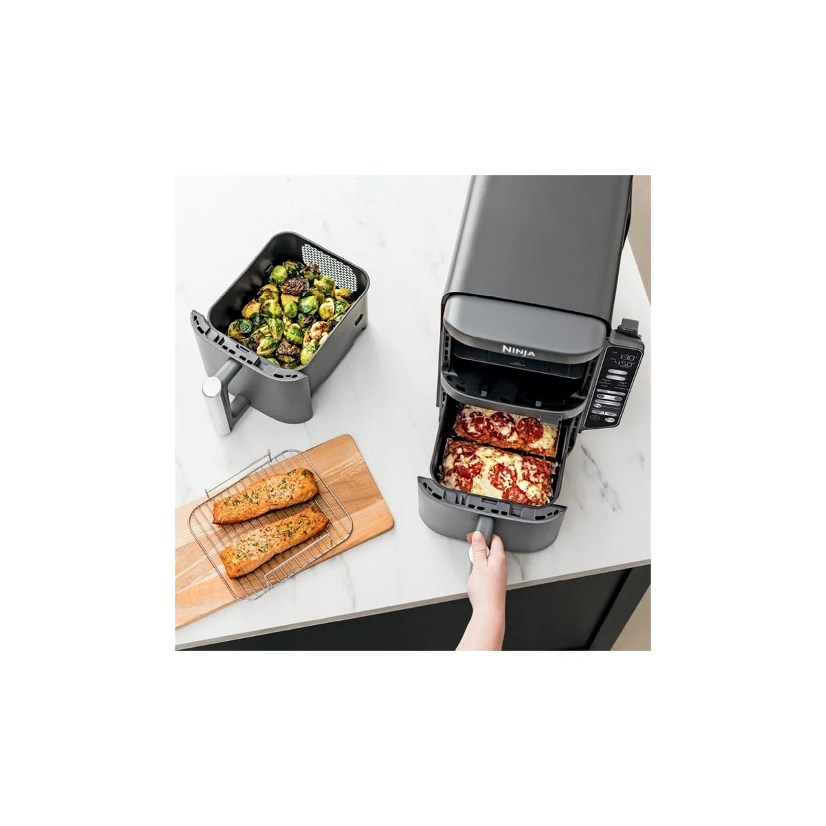 Nouveauté 2026 – Friteuse à air Ninja DoubleStack XL Smart à 2 paniers