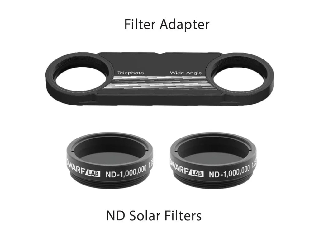 Nouveauté 2026 – Télescope intelligent Dwarf Lab DWARF II Solar Elite avec filtres solaires, blanc, ES-DWA