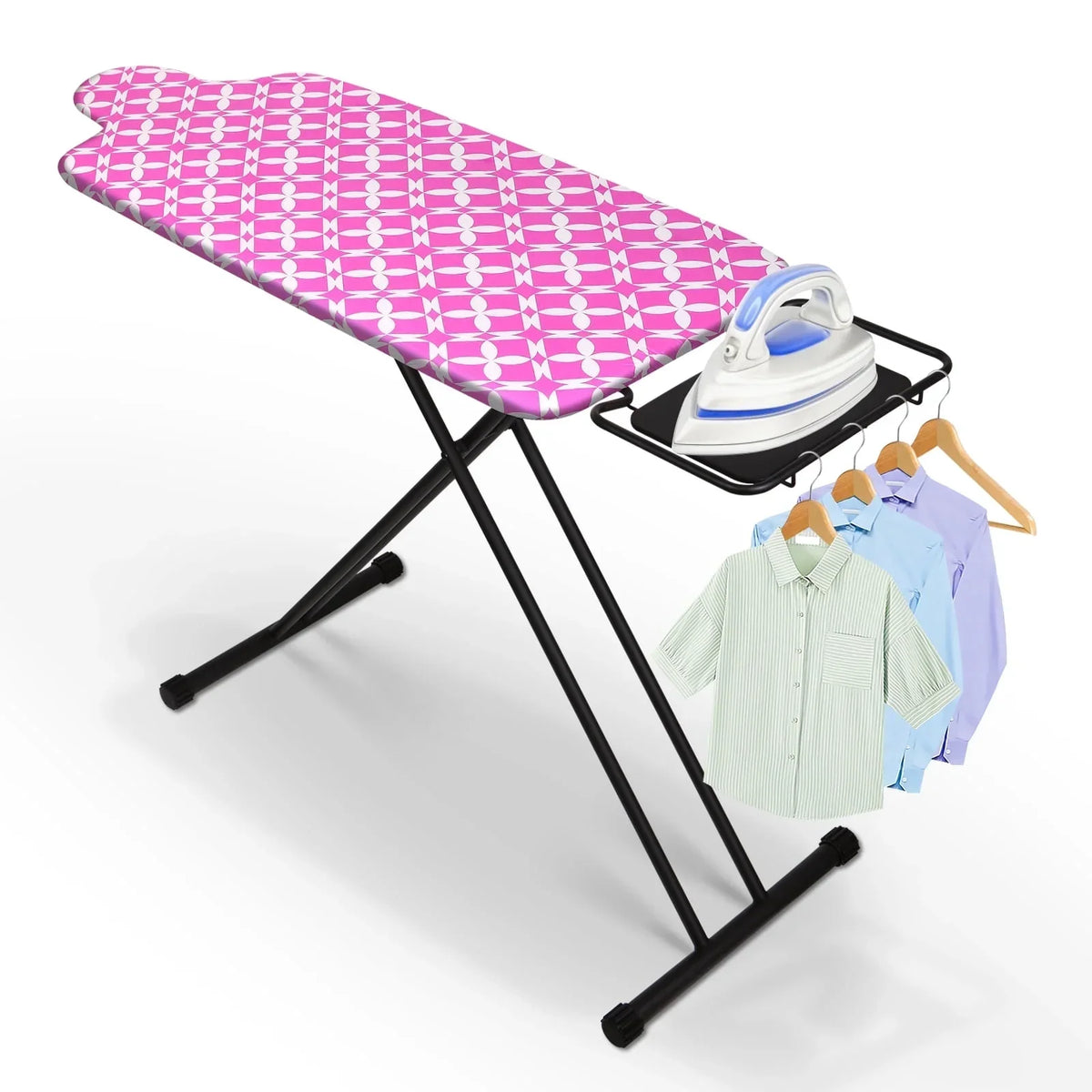 Nouveauté 2026 – Planche à repasser extra large KDJ HOME Slieton avec barre de suspension, 51 cm de large (20 pouces