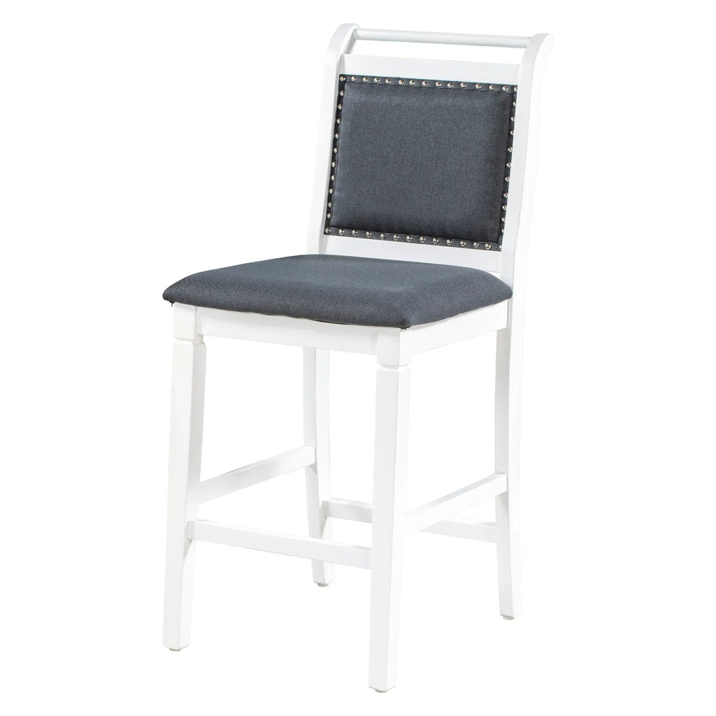 Nouveauté 2026 – Ensemble de salle à manger pliant 3 pièces en bois Harper & Bright Designs : table à abattants et 2 chaises de bar rembourrées, idéal pour les petits espaces, marron