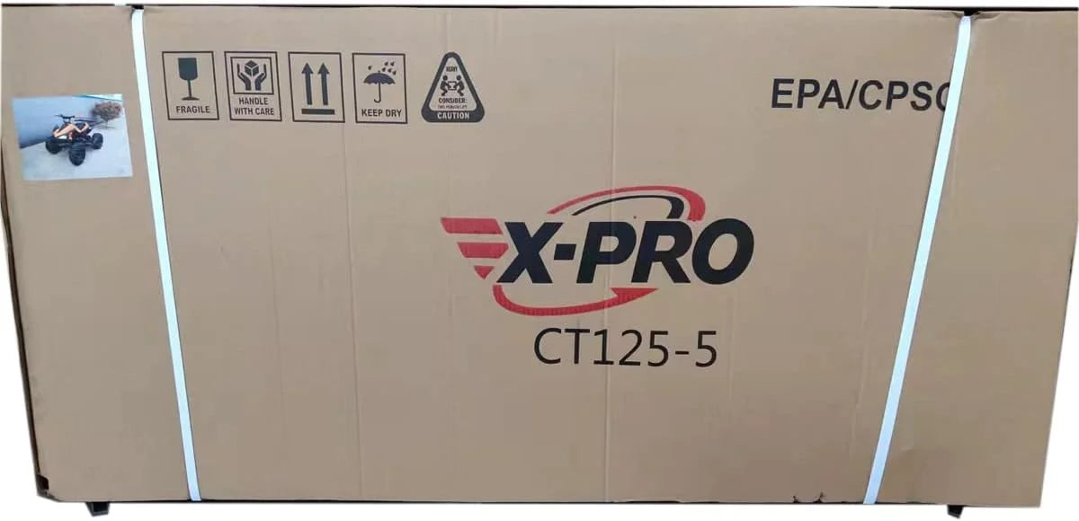 Nouveauté 2026 – VTT X-Pro , 125 cm³, essence, transmission automatique avec marche arrière télécommandée, gros pneus 19"/18