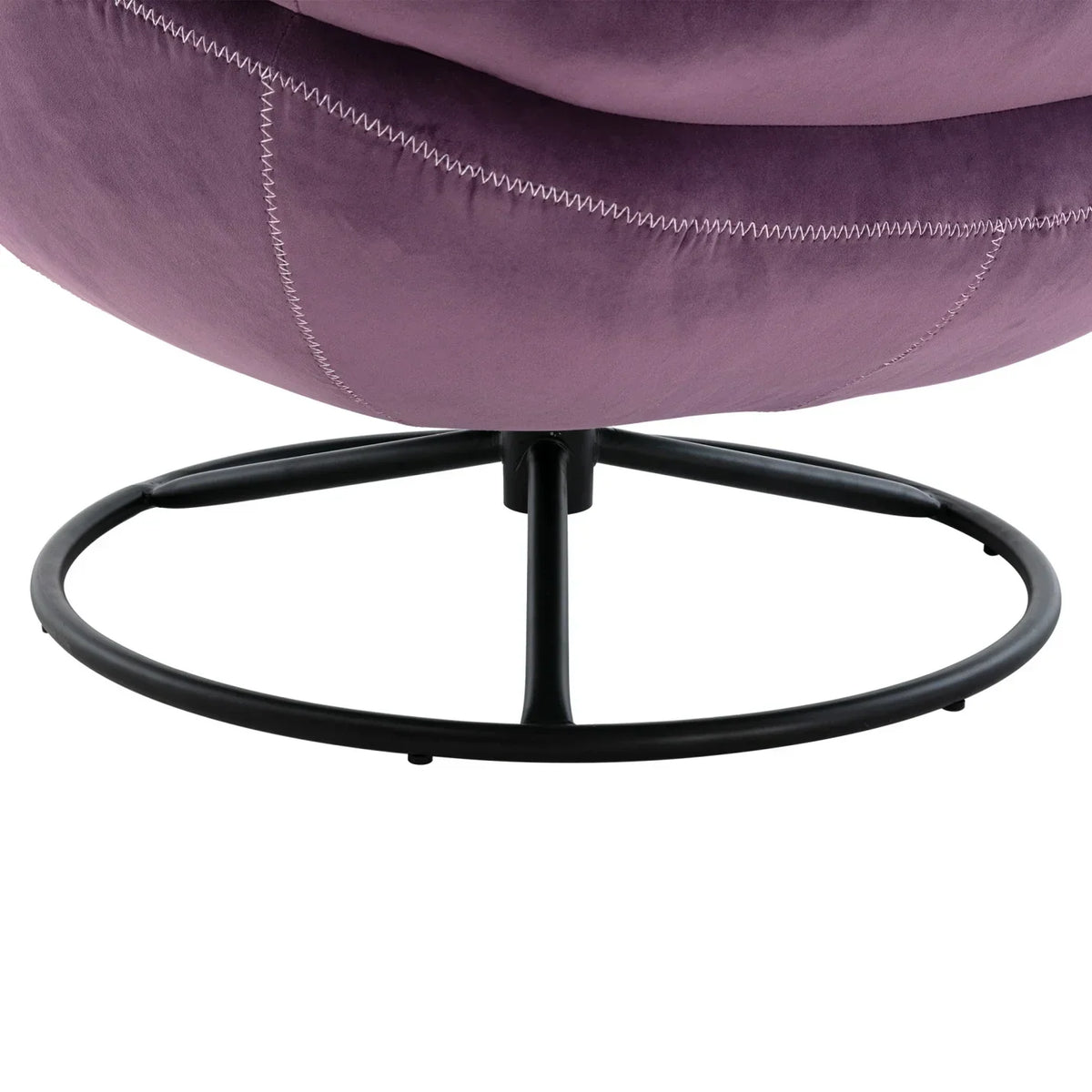 Nouveauté 2026 – Fauteuil pivotant Velvet avec repose-pieds, chaise longue moderne avec structure en métal, fauteuil de lecture confortable pour salon, chambre ou bureau, bleu