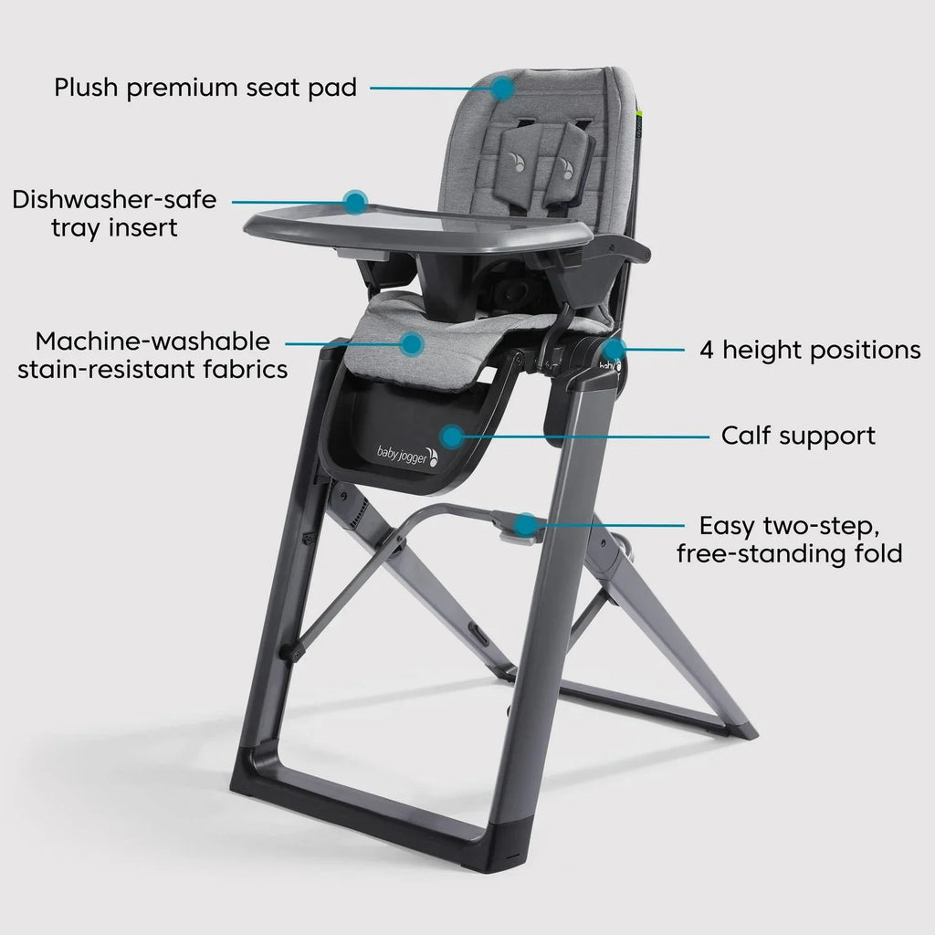 Nouveauté 2026 – Chaise haute Baby Jogger City Bistro . Graphite. 1 unité