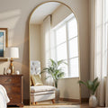 Nouveauté 2026 – Miroir sur pied Arched , grand miroir de corps 180 x 66 cm avec support, doré