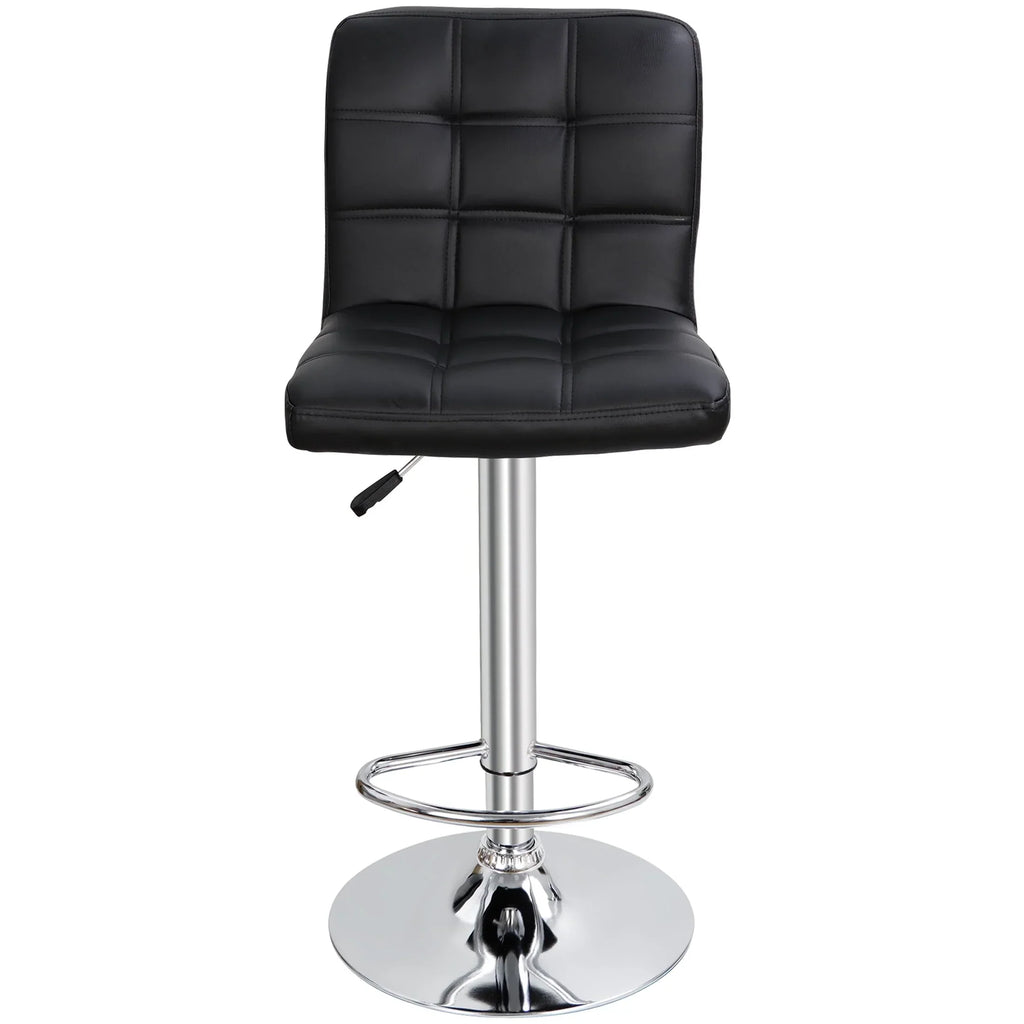 Nouveauté 2026 – Ensemble de 4 tabourets de bar ZENY , coussin moelleux, structure en métal, pivotants, 61-81 cm, noir