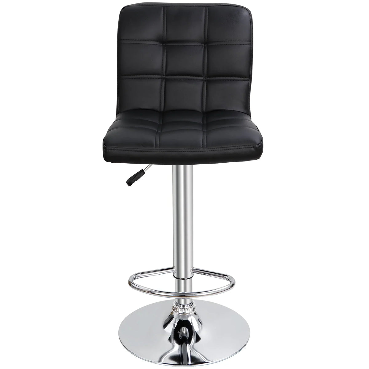 Nouveauté 2026 – Ensemble de 4 tabourets de bar ZENY , coussin moelleux, structure en métal, pivotants, 61-81 cm, noir