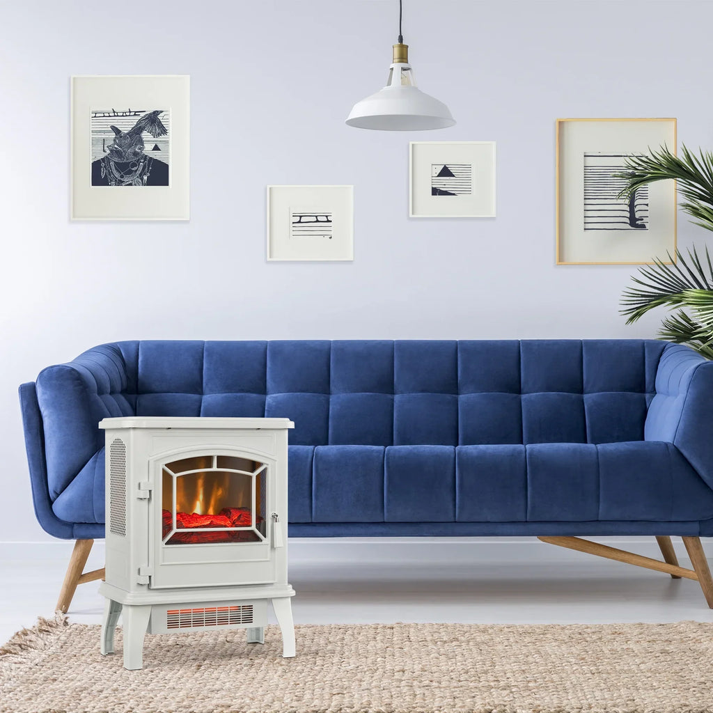 Nouveauté 2026 – Poêle électrique infrarouge à quartz ClassicFlame 17,5" W, bleu insigne