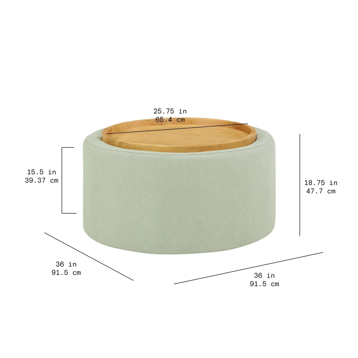 Nouveauté 2026 – Table basse Beautiful Drew Stowaway avec rangement, par Drew Barrymore, couleur crème