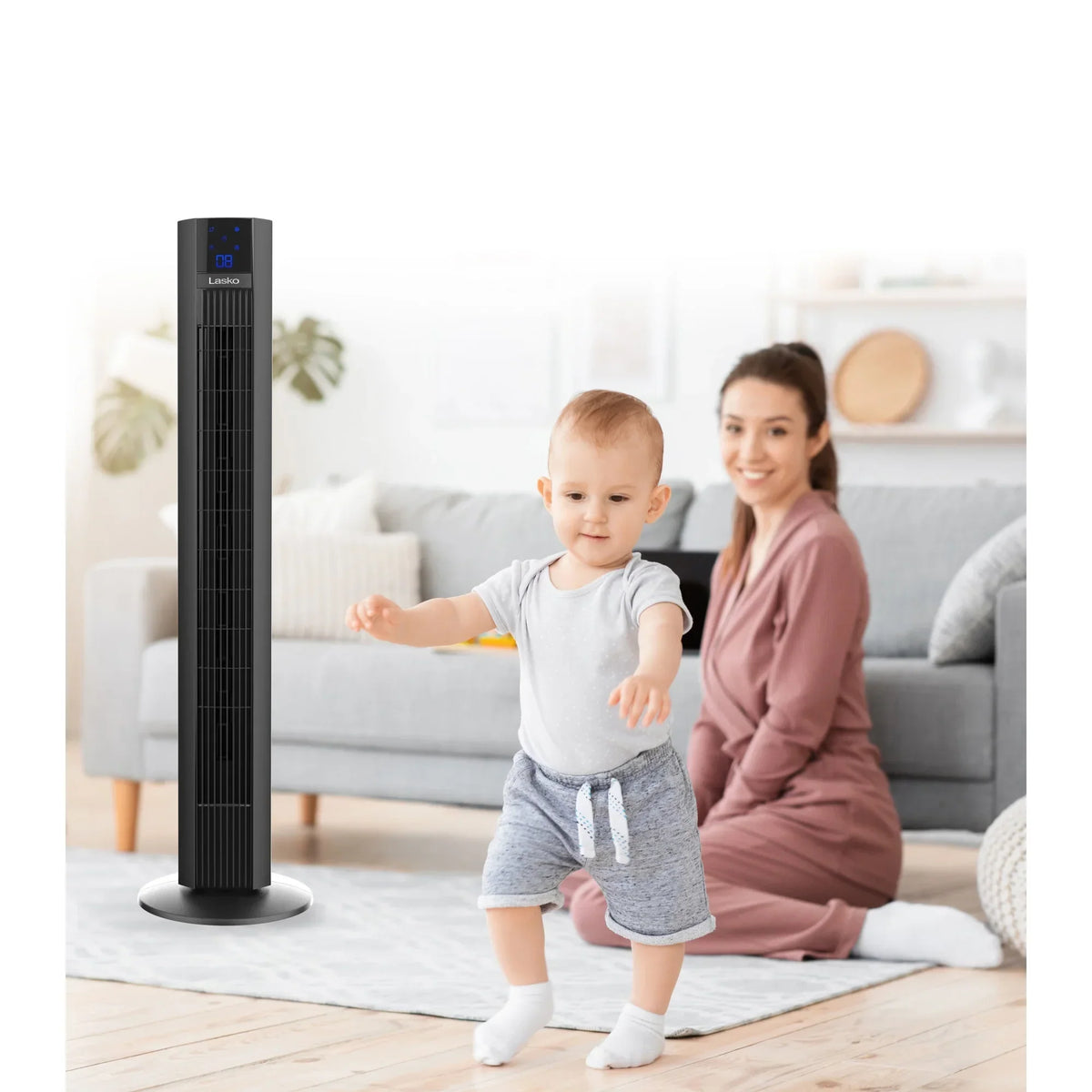 Nouveauté 2026 – Ventilateur tour oscillant Lasko Xtra Air 48" à 4 vitesses avec télécommande, noir T48336