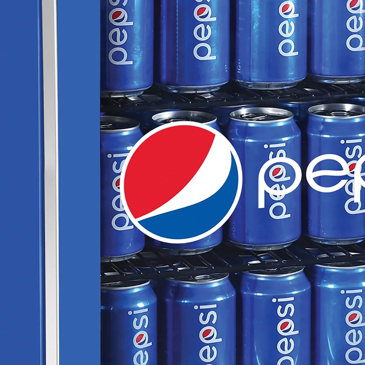 Nouveauté 2026 – Réfrigérateur compact Pepsi MIS165PEP , bleu, capacité 70 canettes