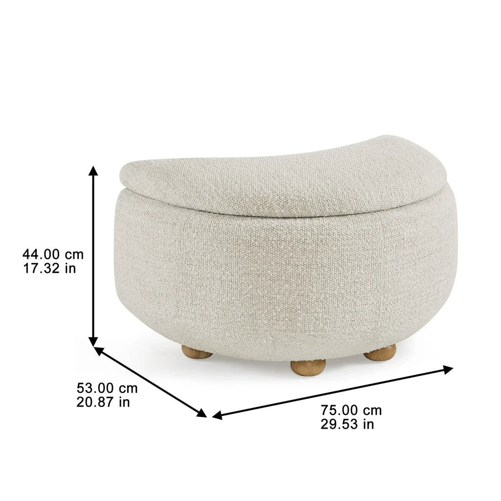 Nouveauté 2026 – Chaise longue et pouf de rangement Juliet en boucle moderne, couleur perle, collection Better Homes & Gardens