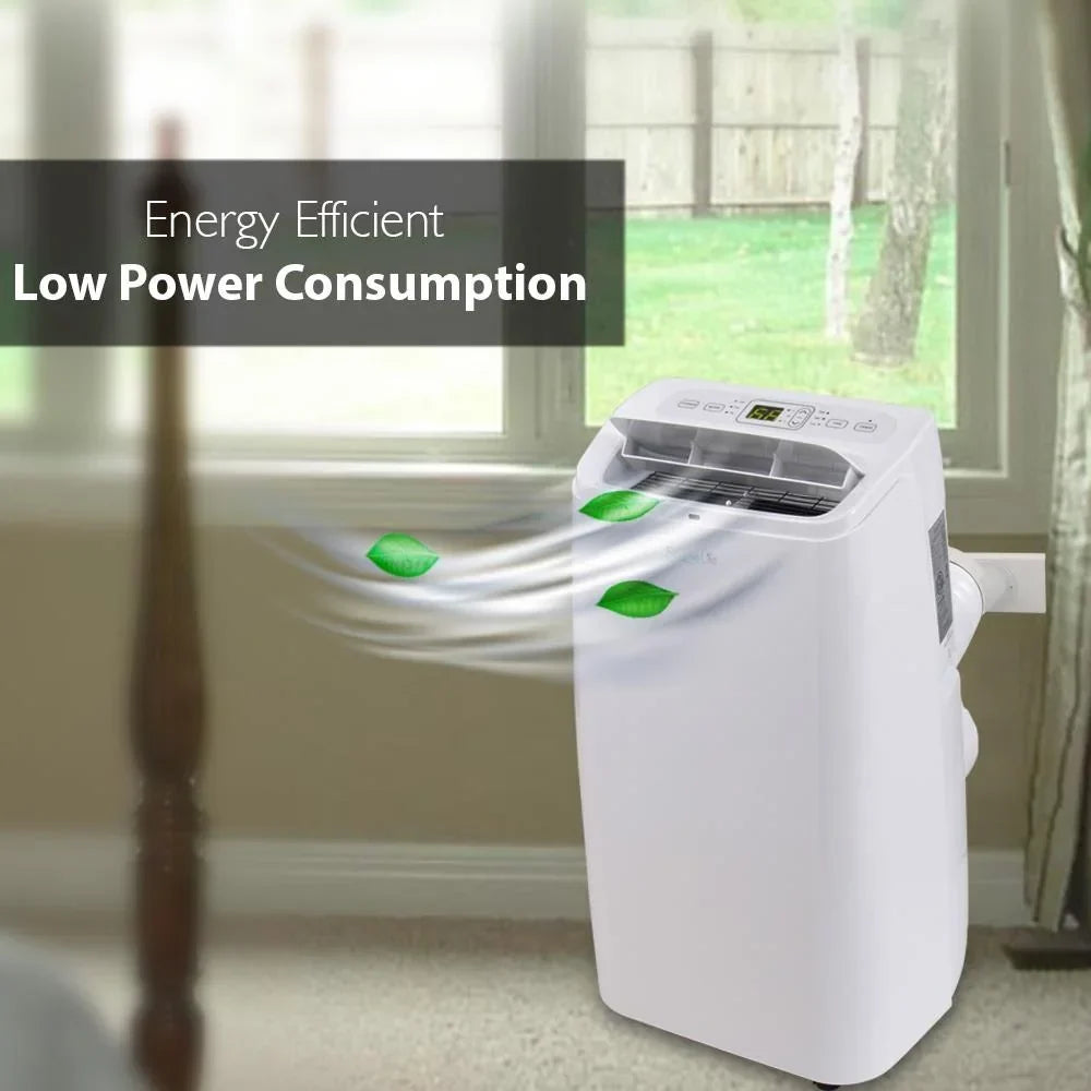 Nouveauté 2026 – SereneLife SLPAC12 - Climatiseur portable - Unité de refroidissement compacte pour la maison avec déshumidificateur intégré et modes ventilateur, comprend un kit de montage sur fenêtre (12 000 BTU
