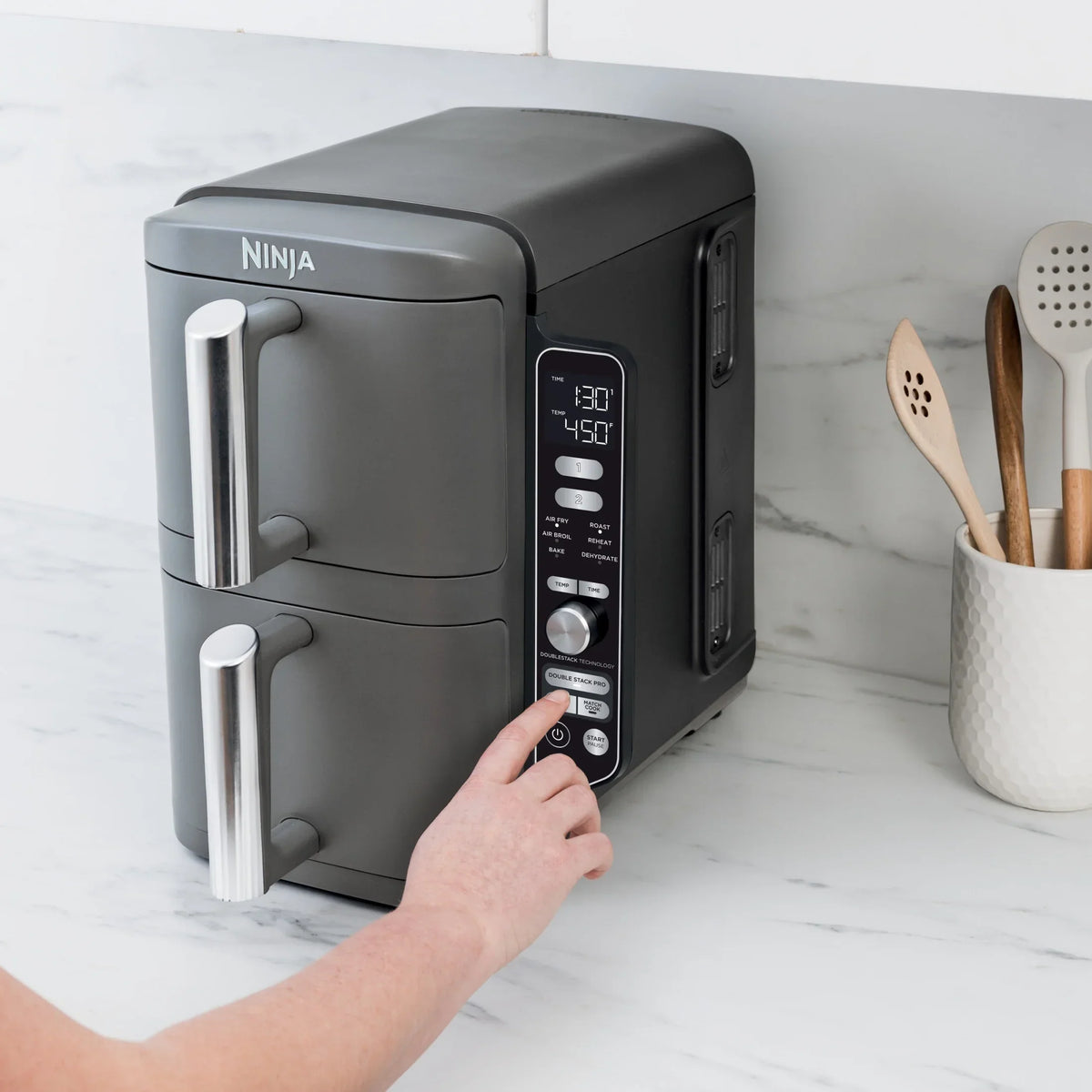 Nouveauté 2026 – Friteuse à air Ninja DoubleStack XL 10 QT à 2 paniers