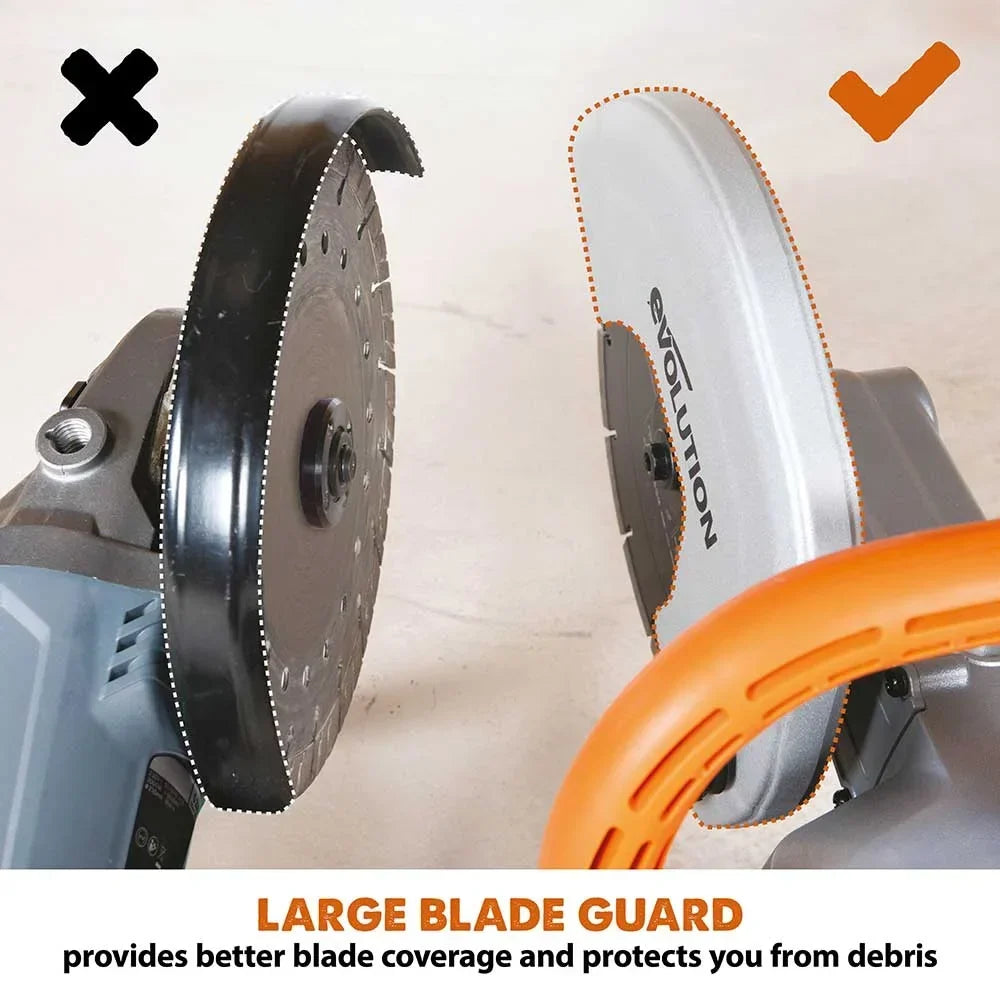 Nouveauté 2026 – Scie à béton électrique Evolution Power Tools , 23 cm (9 po