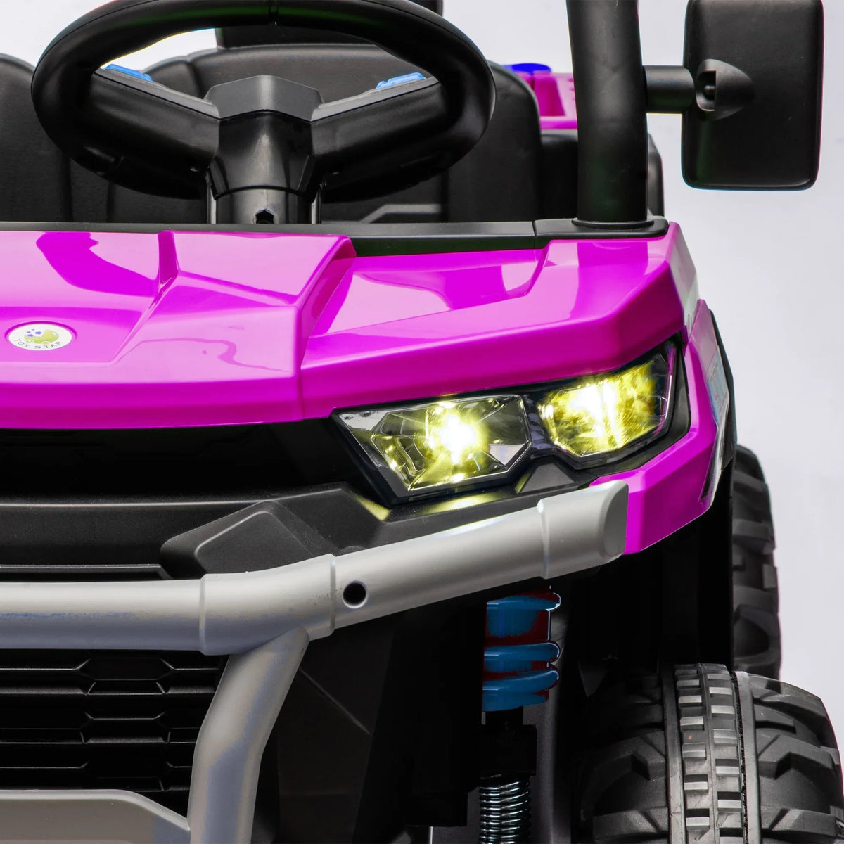 Nouveauté 2026 – Camion électrique Xuanlur 24V 2 places pour enfants , avec moteur 2x200W, benne basculante/pelle, pneus résistants, lumières LED, musique et télécommande, noir