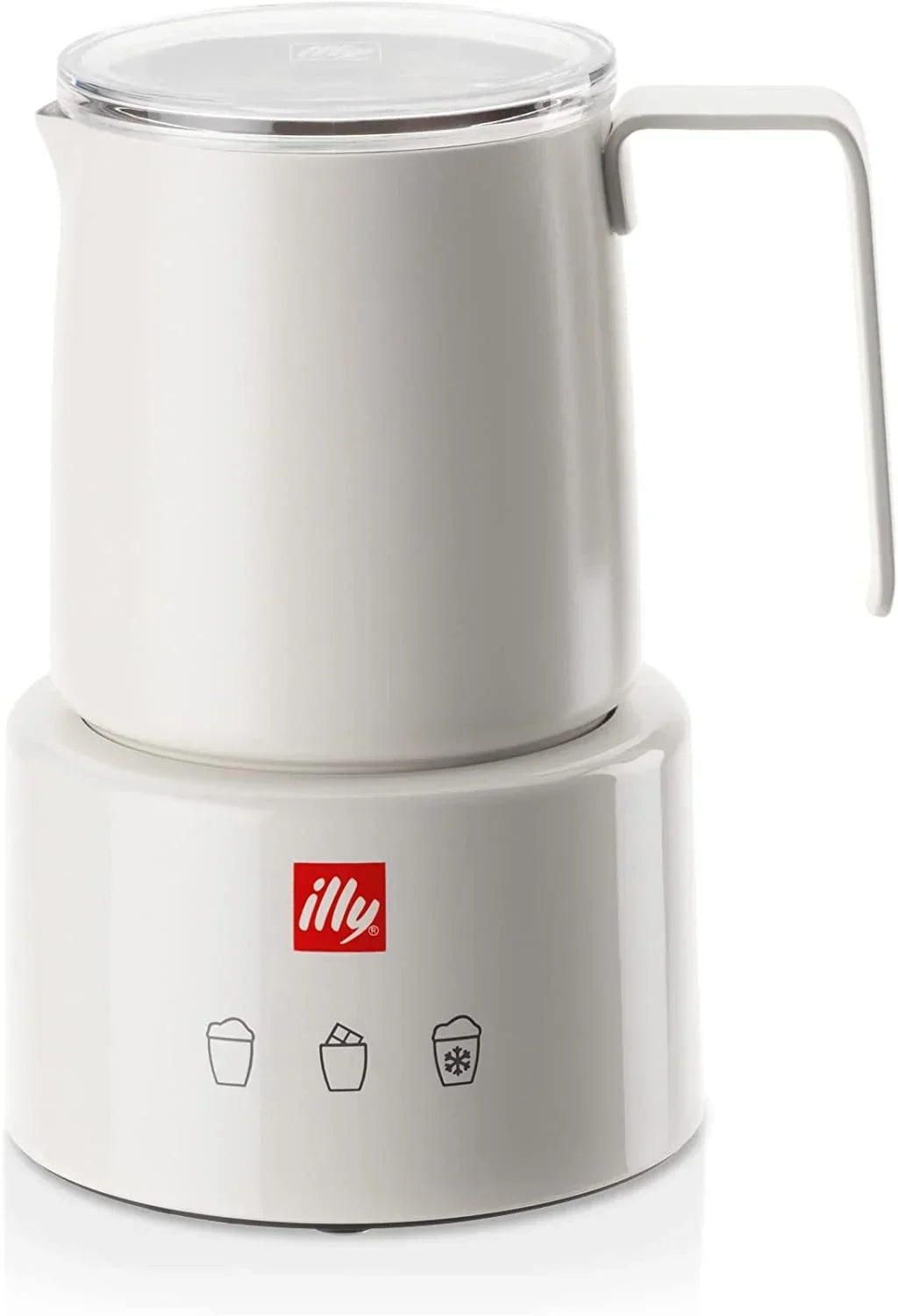 Nouveauté 2026 – Mousseur à lait électrique illy - Noir et acier inoxydable
