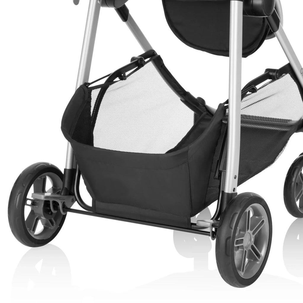 Nouveauté 2026 – Système de voyage modulaire Evenflo Omni Plus avec siège auto pour bébé LiteMax Sport, gris Mylar, unisexe