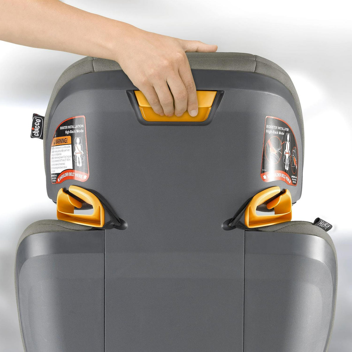 Nouveauté 2026 – Siège auto rehausseur 2-en-1 Chicco KidFit Zip Plus avec ceinture de sécurité - Taurus (noir/gris). Neuf