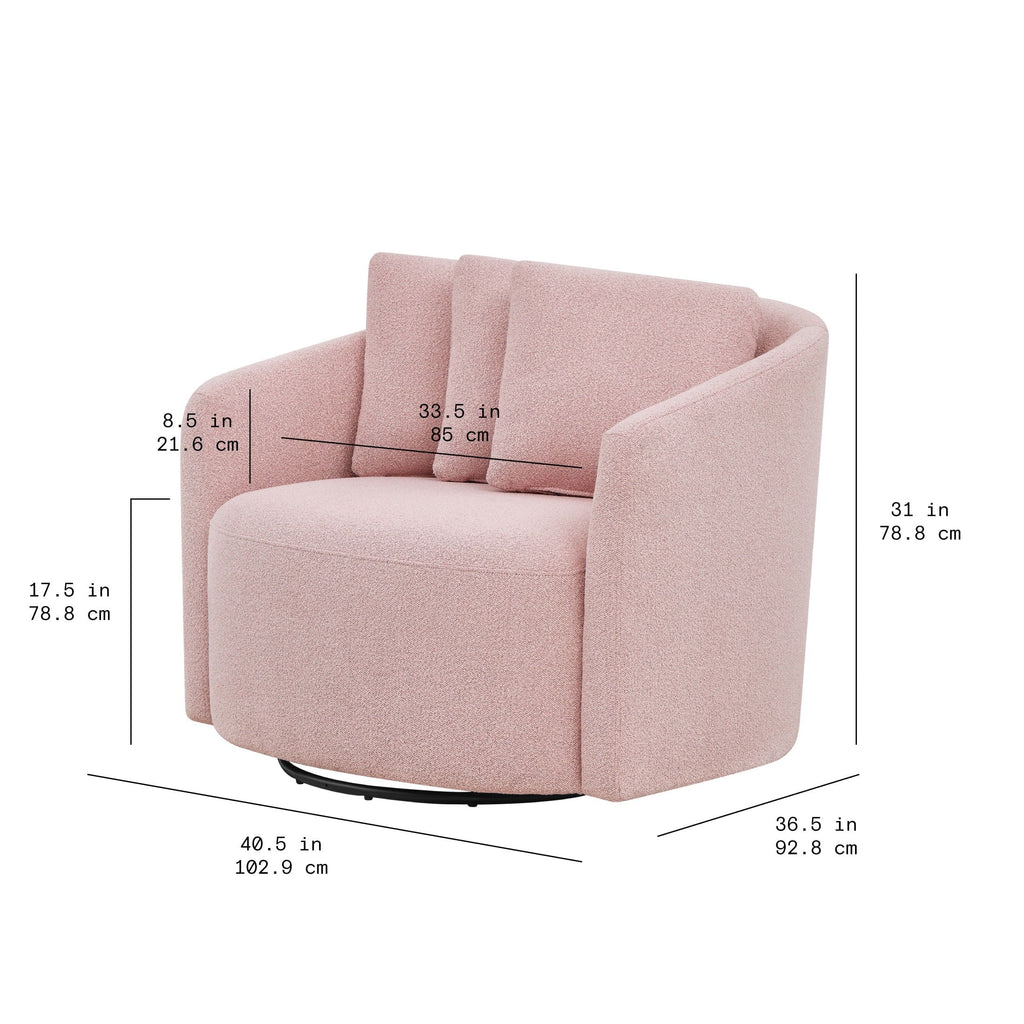 Nouveauté 2026 – Fauteuil d'appoint Beautiful Drew de Drew Barrymore (édition ), coloris crème bouclé