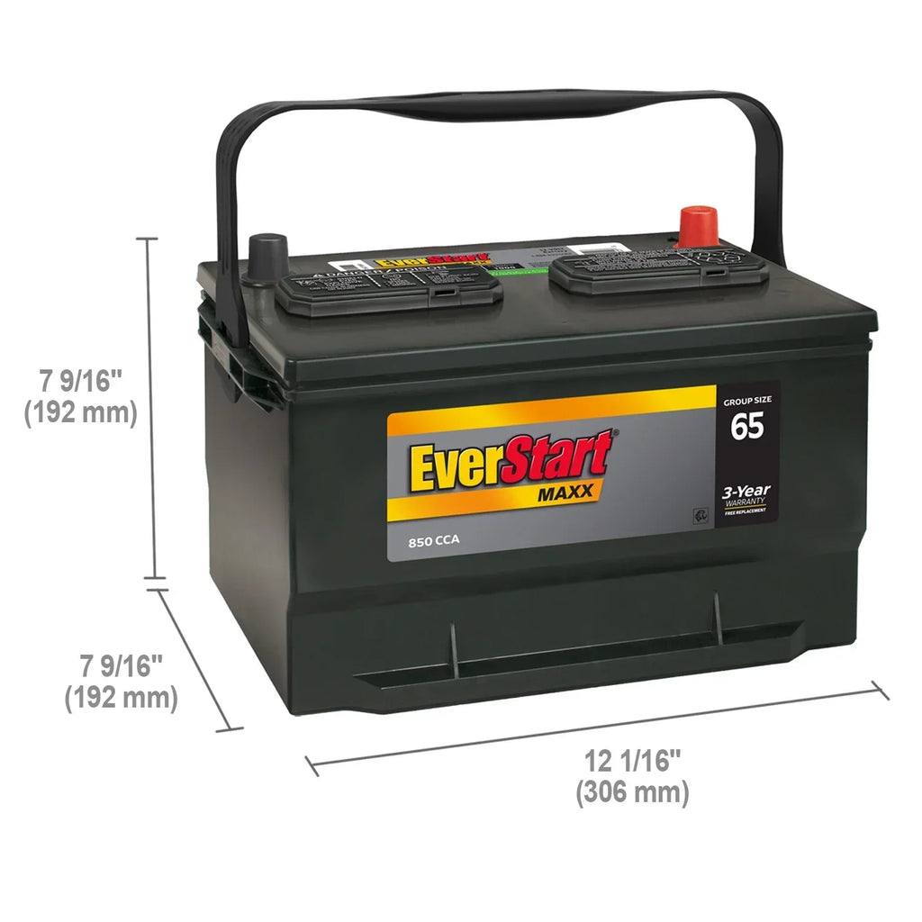 Nouveauté 2026 – Batterie automobile au plomb-acide EverStart Maxx , groupe 65, 12 volts, 850 CCA