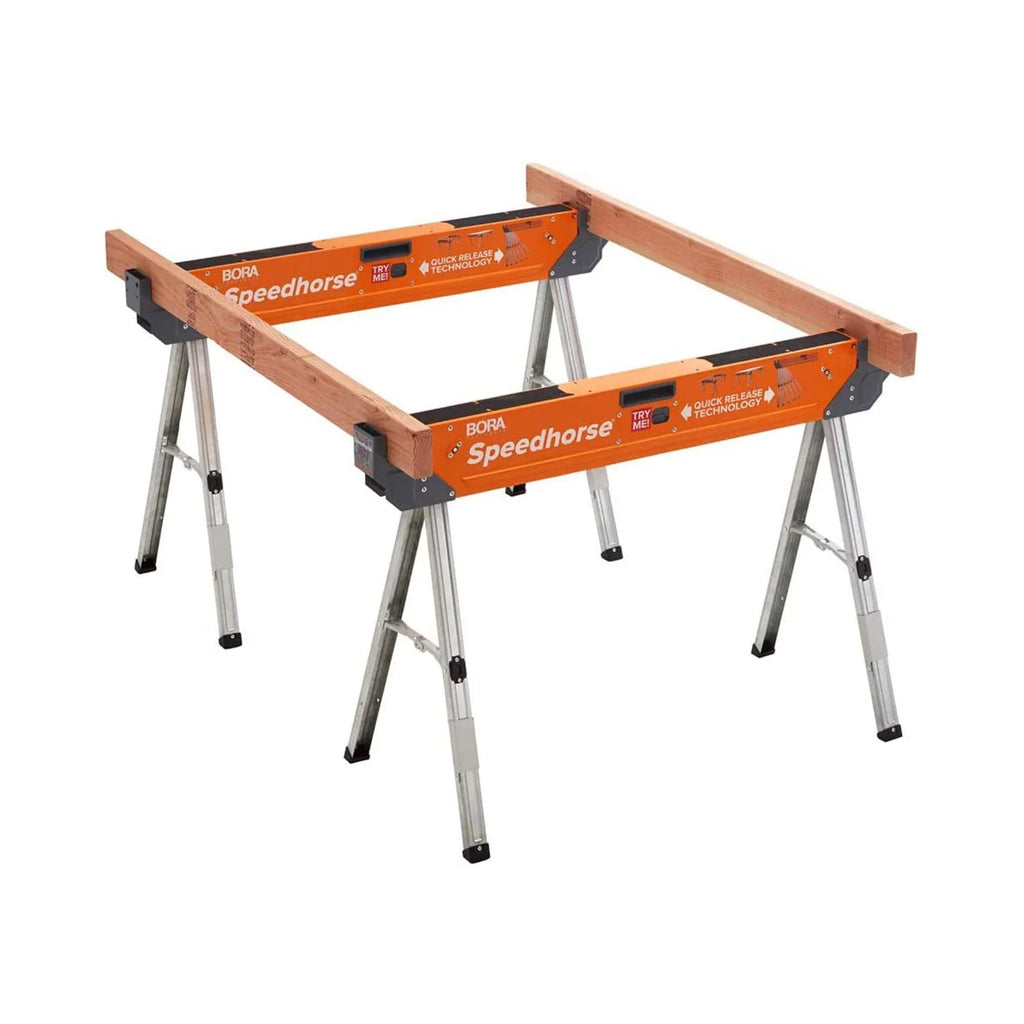 Nouveauté 2026 – Tréteau Speedhorse en acier de 76 cm (30 po) de hauteur, neuf, avec pieds à dégagement automatique (paquet de 2