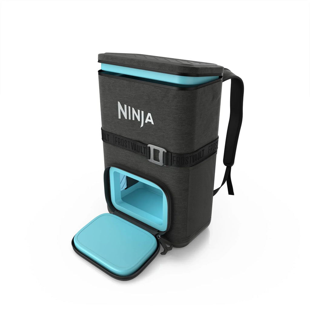 Nouveauté 2026 – Glacière souple Ninja Outdoor FrostVault Go 24 canettes avec zone froide et sèche, bleu bord de lac - FF124NV