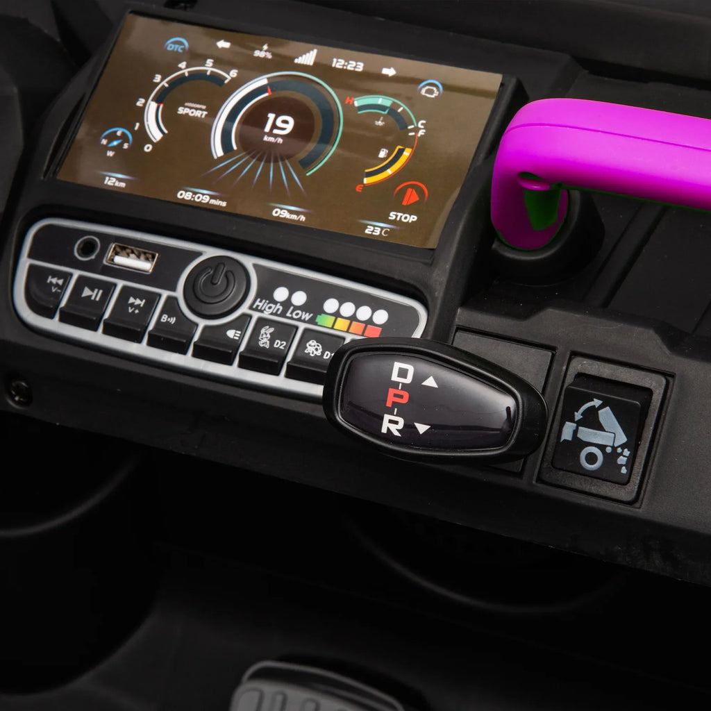 Nouveauté 2026 – Camion électrique Xuanlur 24V 2 places pour enfants , avec moteur 2x200W, benne basculante/pelle, pneus résistants, lumières LED, musique et télécommande, noir