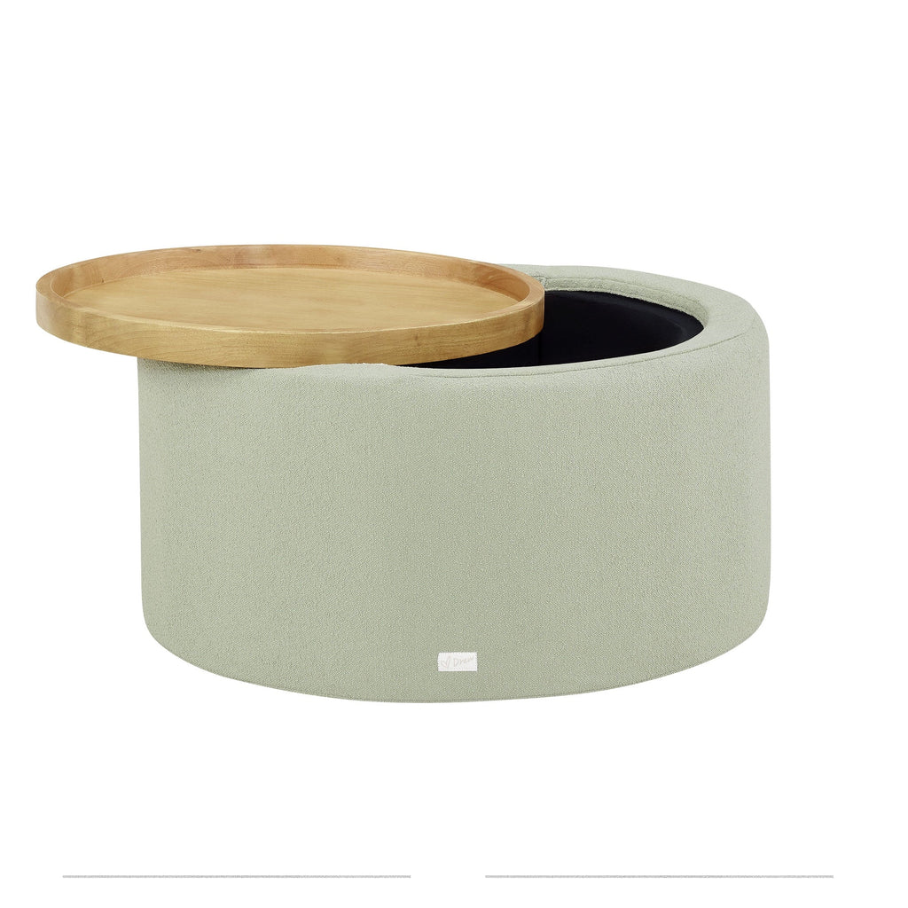 Nouveauté 2026 – Table basse Beautiful Drew Stowaway avec rangement, par Drew Barrymore, couleur crème