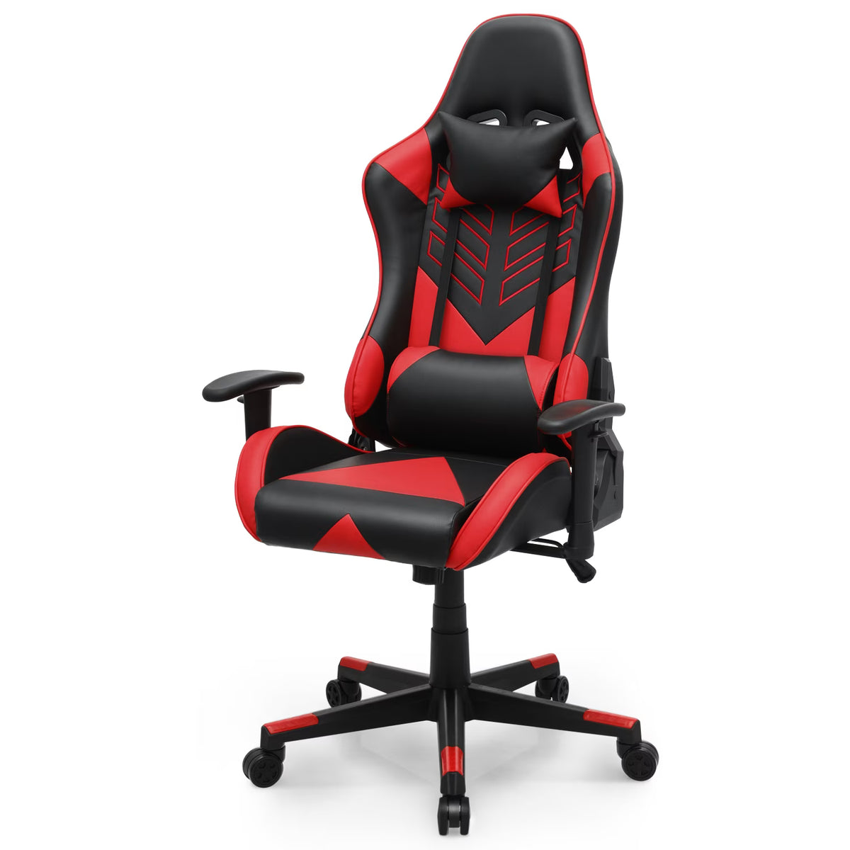 Nouveauté 2026 – Chaise de jeu ergonomique Magshion , chaise de jeu confortable, chaise de bureau en cuir, chaise de jeu pivotante et réglable, bleue
