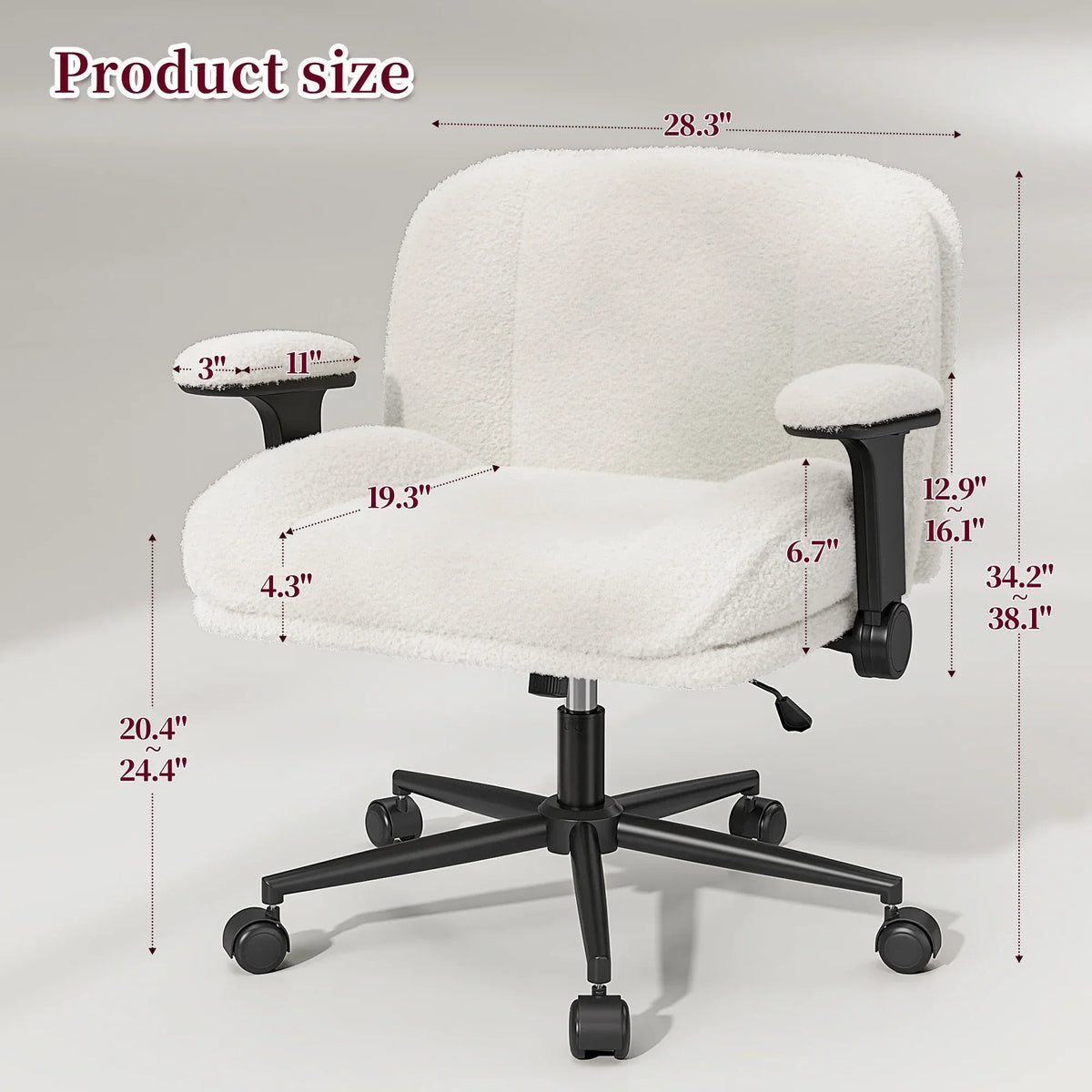 Nouveauté 2026 – Chaise de bureau Romorgniz Criss Cross avec accoudoirs réglables, soutien lombaire, dossier inclinable, coussin épais et roulettes. Idéale pour le bureau, les jeux vidéo, la lecture ou la coiffeuse. Couleur : blanc cassé