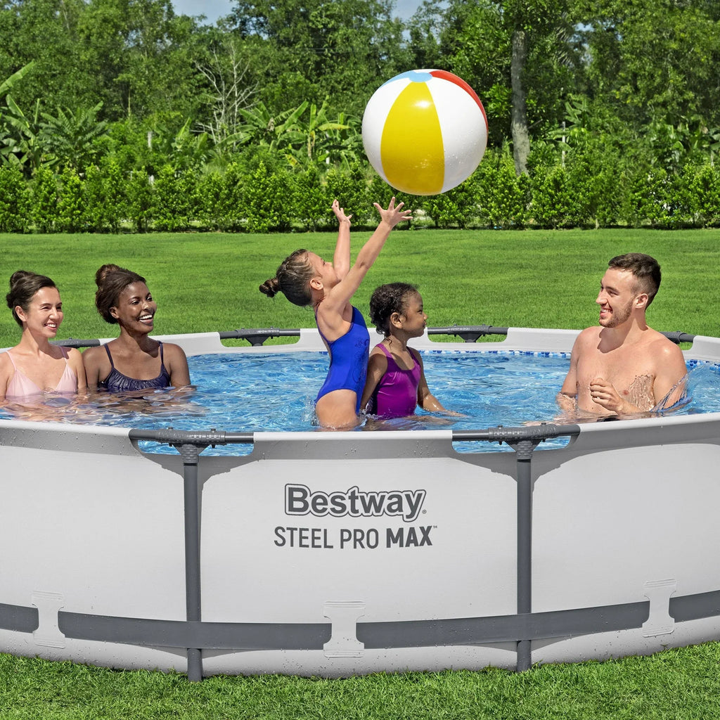 Nouveauté 2026 – Piscine hors sol ronde Bestway Steel Pro MAX 10 pi x 30 po