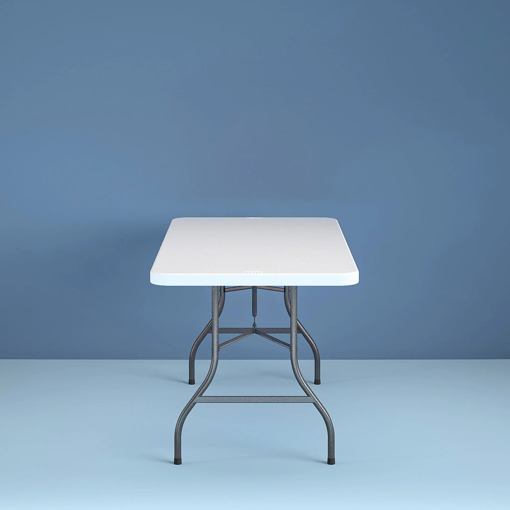 Nouveauté 2026 – Table pliante Cosco 6 pieds , coloris blanc moucheté