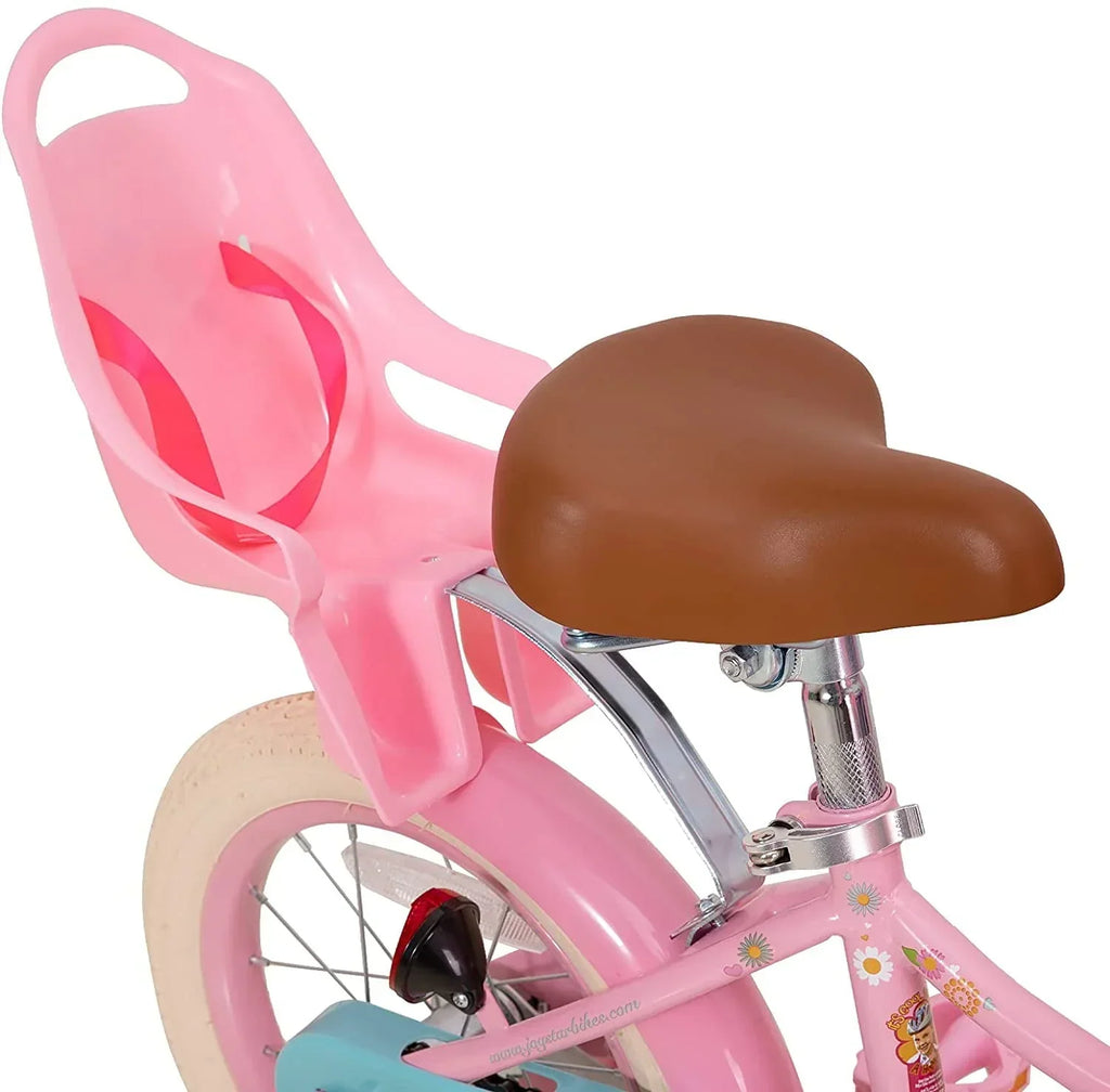 Nouveauté 2026 – Vélo enfant Little Daisy 12 pouces pour filles de 2 à 4 ans, avec stabilisateurs, panier et rubans décoratifs. Couleur rose