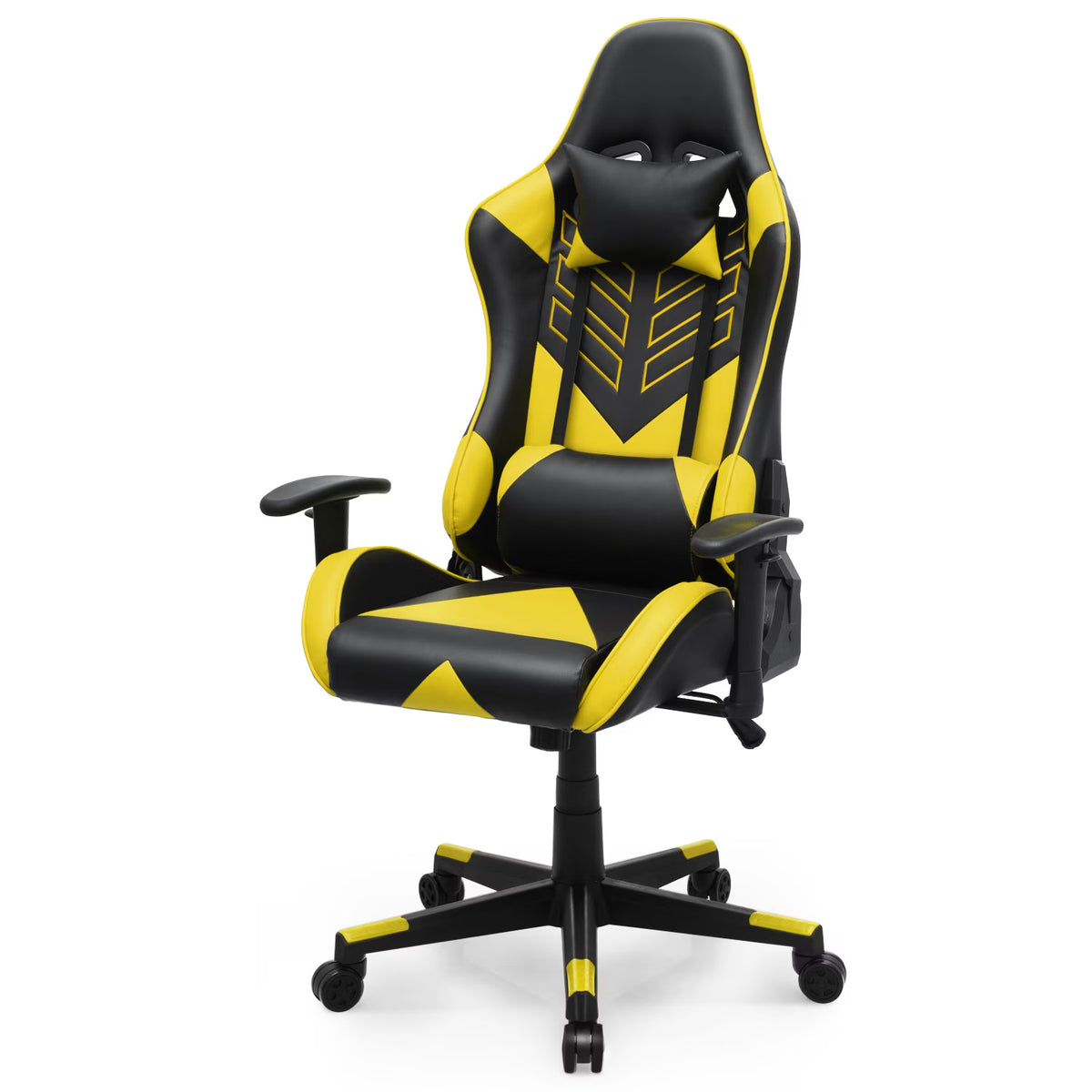 Nouveauté 2026 – Chaise de jeu ergonomique Magshion , chaise de jeu confortable, chaise de bureau en cuir, chaise de jeu pivotante et réglable, bleue